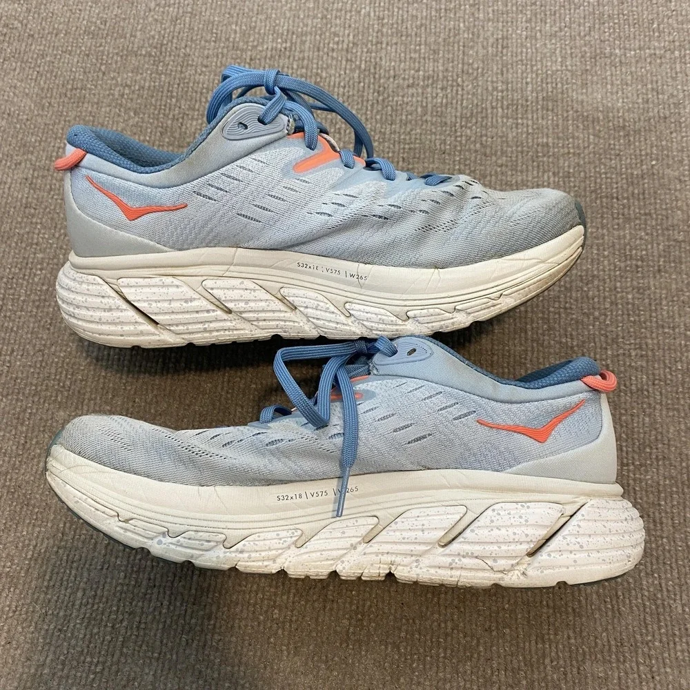 Hoka One One Gaviota 4‎ Shoes Womens Size 8 Blue Mesh Cushioned 1123199 BFPA